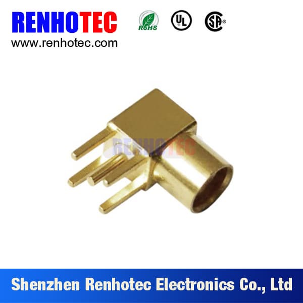 MMCX Jack Female Right Angle RF Connector for PCB
